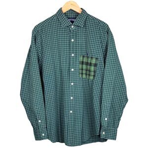 Polo Golf Ralph Lauren Shirt Plaid Purple Pony Estate Sport XL Green Modified‎